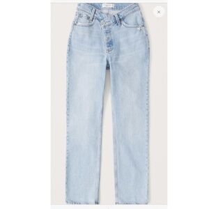 Abercrombie & Fitch The Dad Jean High Rise - 25/0 Regular - Light Wash